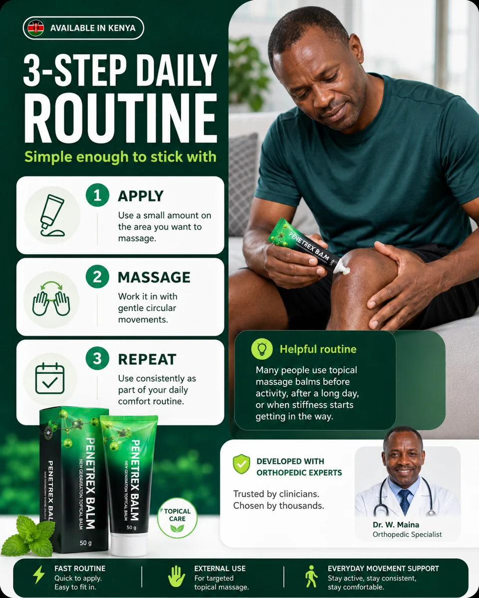 Penetrex Balm daily massage routine